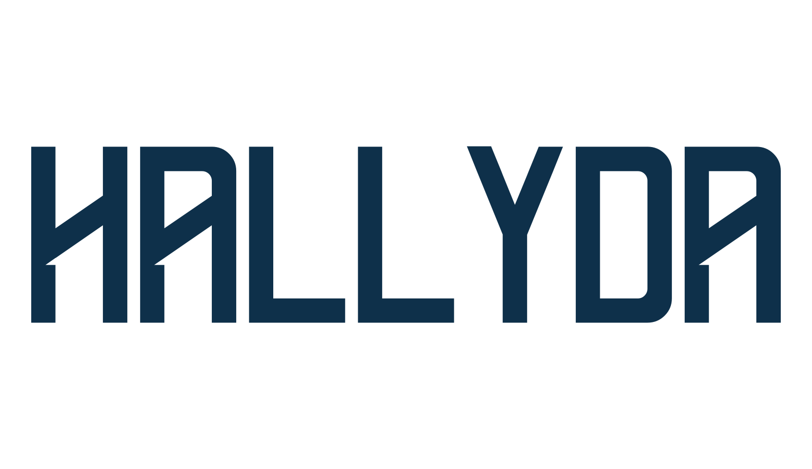 Hallyda, gothic modern font preview
