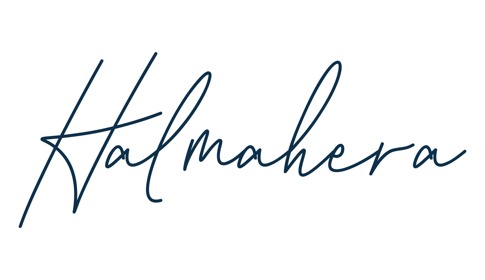 Halmahera, handwriting font preview