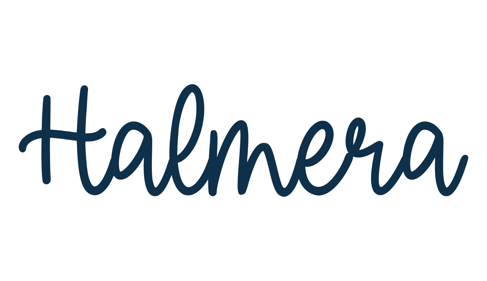 Halmera, handwriting font preview