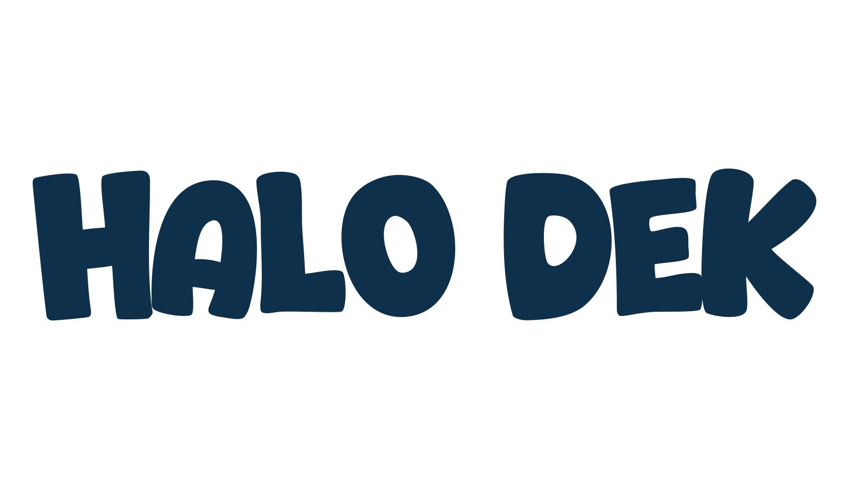 Halo Dek, fancy cartoon decorative font preview