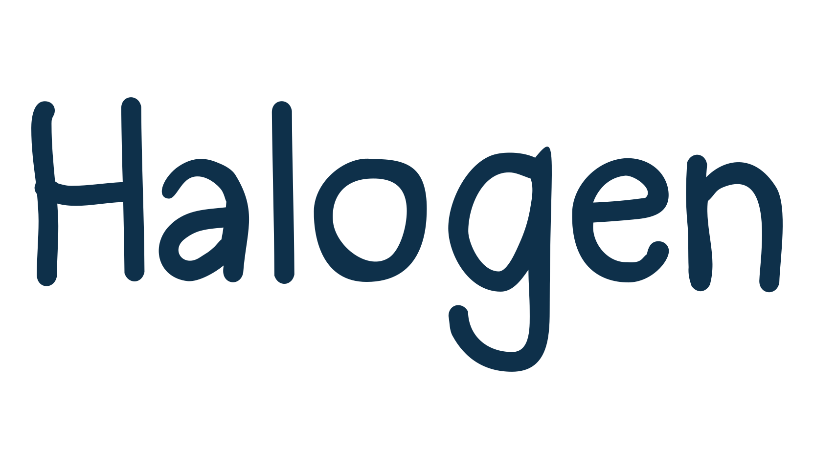 Halogen, script handwritten fancy decorative calligraphy font preview