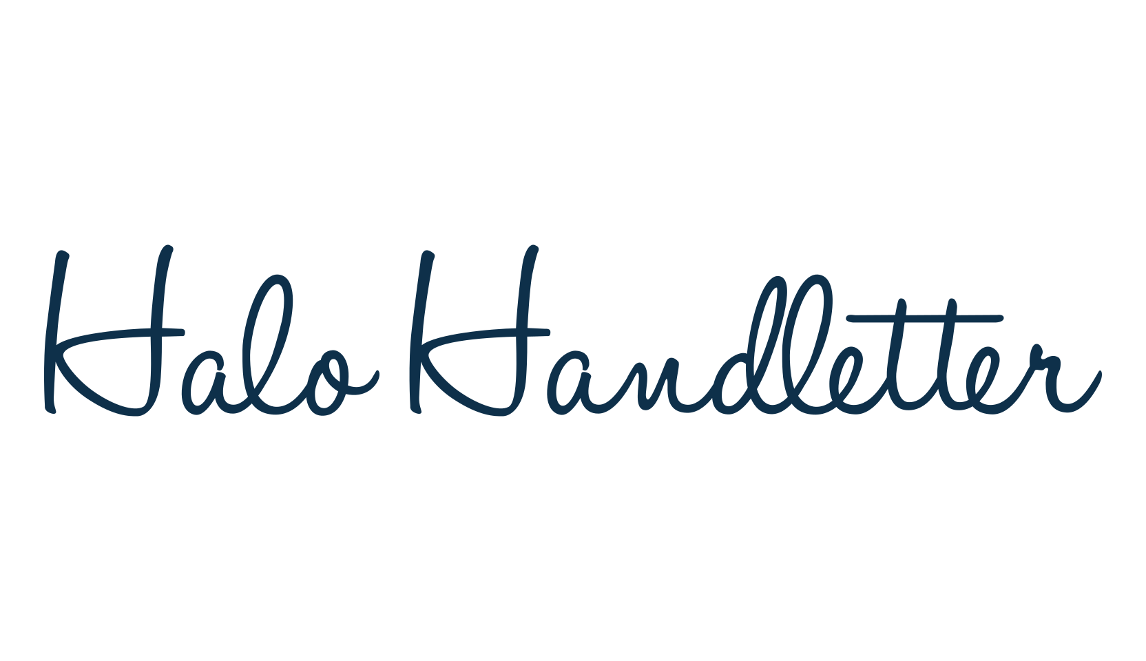 Halo Handletter, handwriting font preview