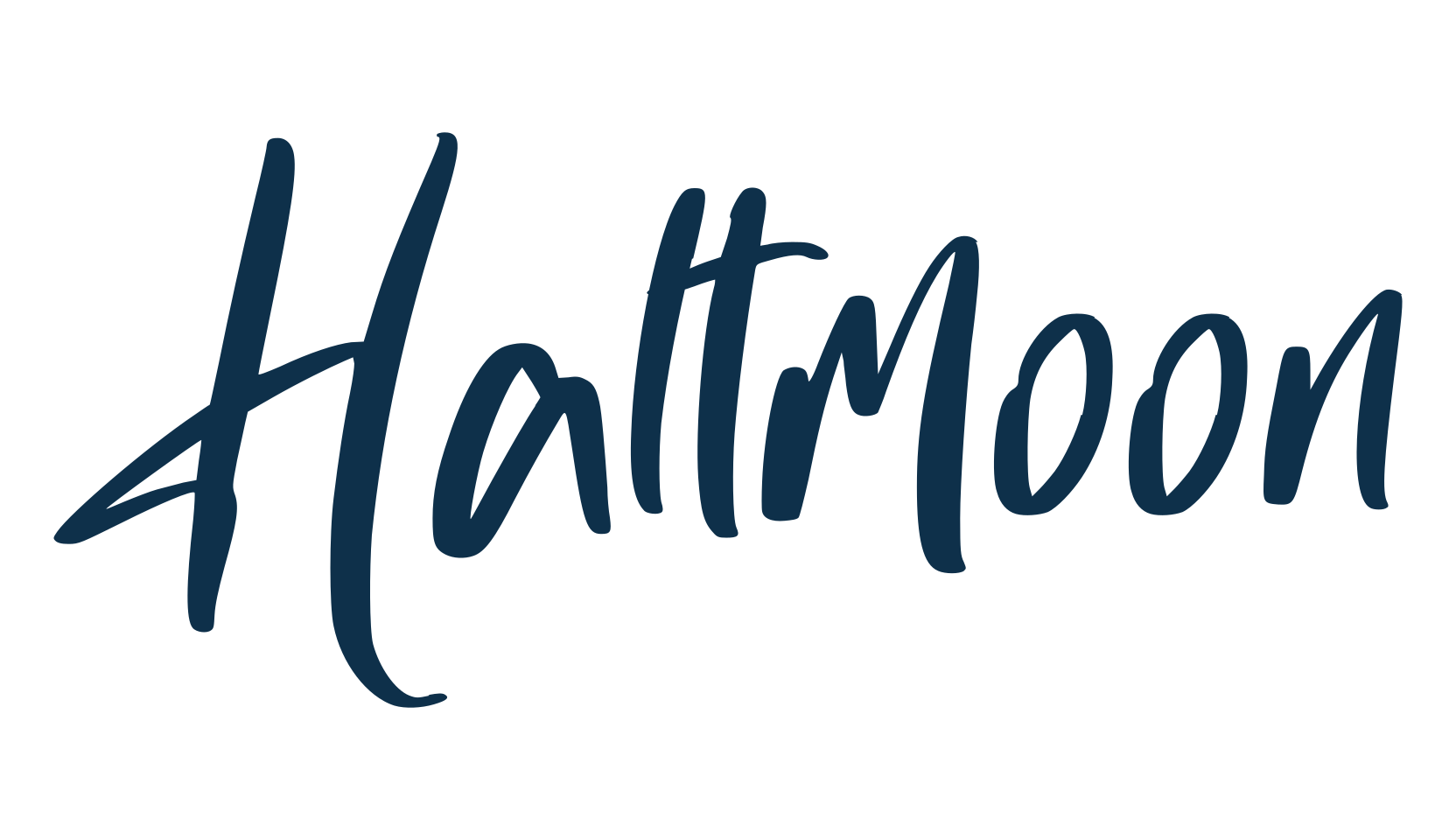 Haltmoon, handwriting font preview
