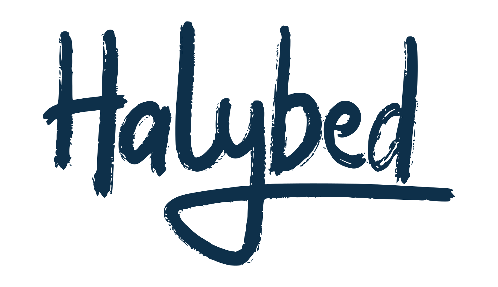 Halybed, script brush fancy decorative calligraphy font preview