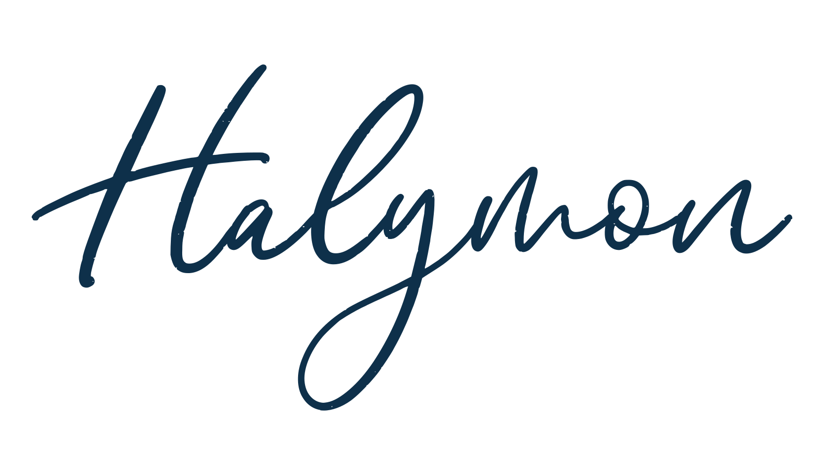 Halymon, script handwritten fancy decorative calligraphy font preview
