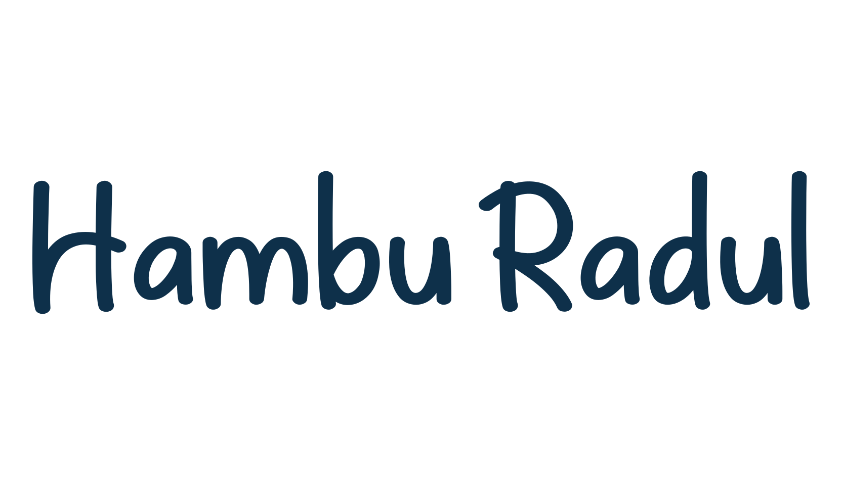 Hambu Radul, cartoon font preview