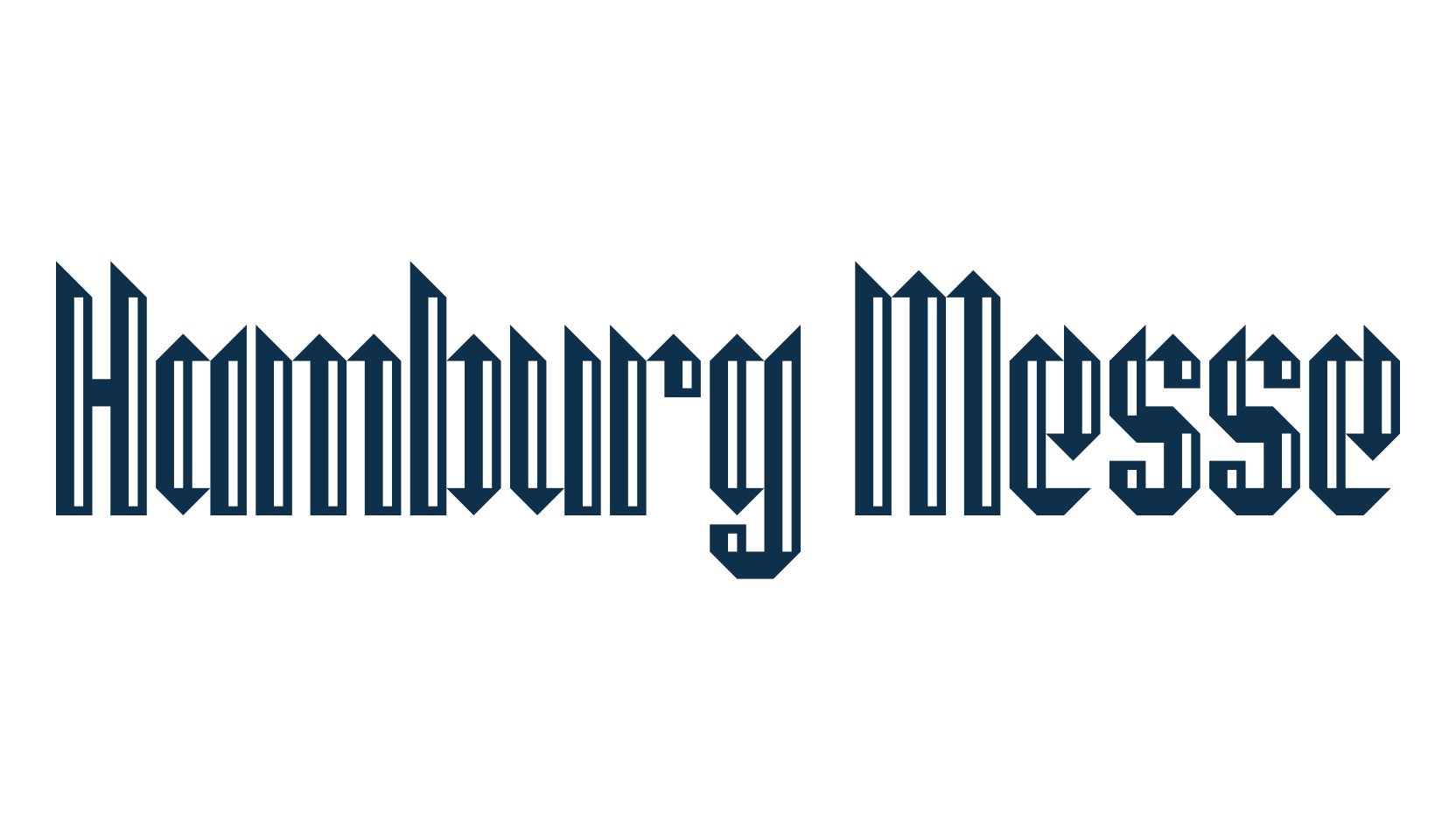 Hamburg Messe, gothic modern font preview