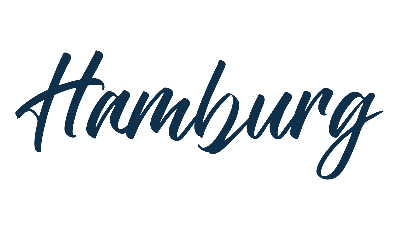 Hamburg (hamburg), script brush fancy decorative calligraphy font preview