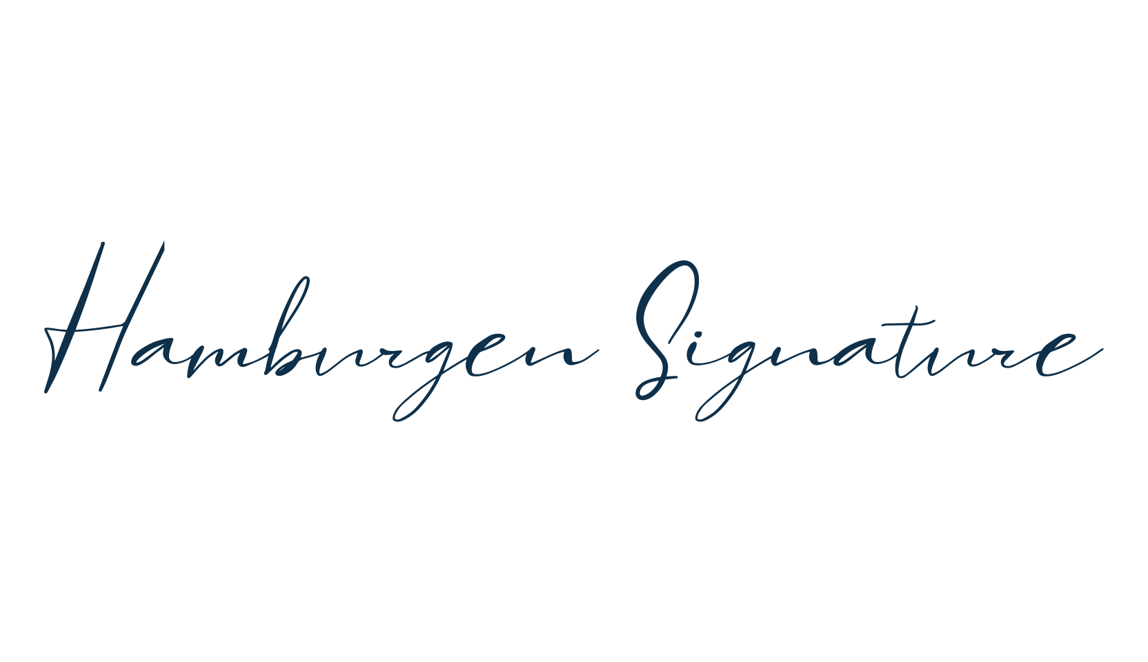 Hamburgen Signature, handwriting font preview