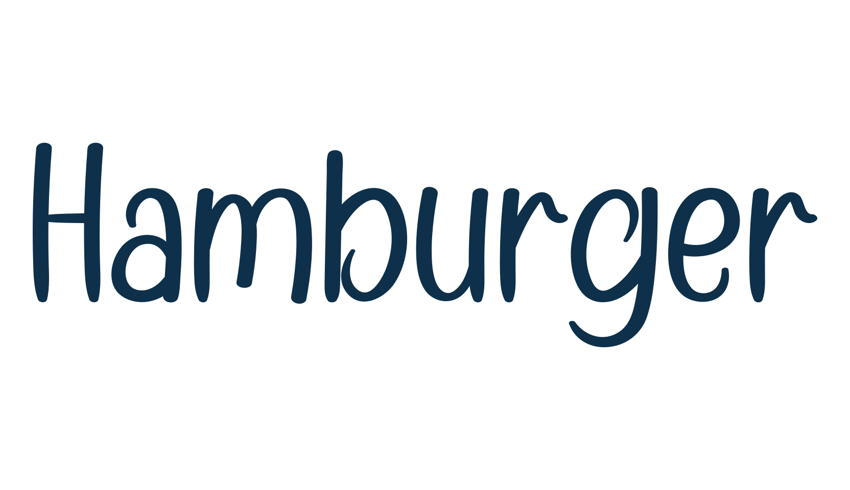 Hamburger (hamburger-5), script handwritten fancy decorative calligraphy font preview