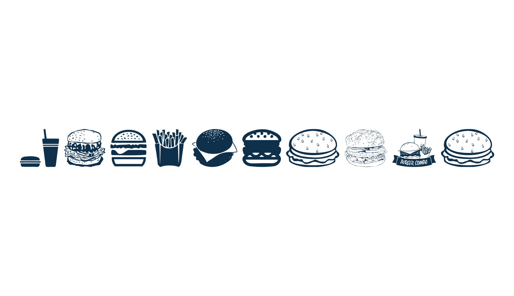 Hamburger (hamburger), display market font preview