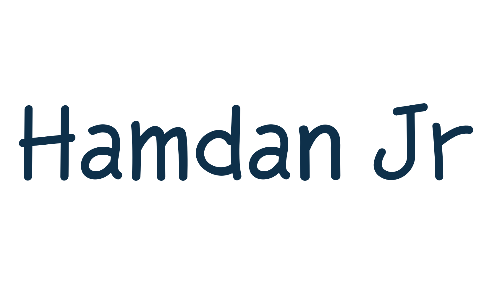 Hamdan Jr, script handwritten fancy decorative calligraphy font preview