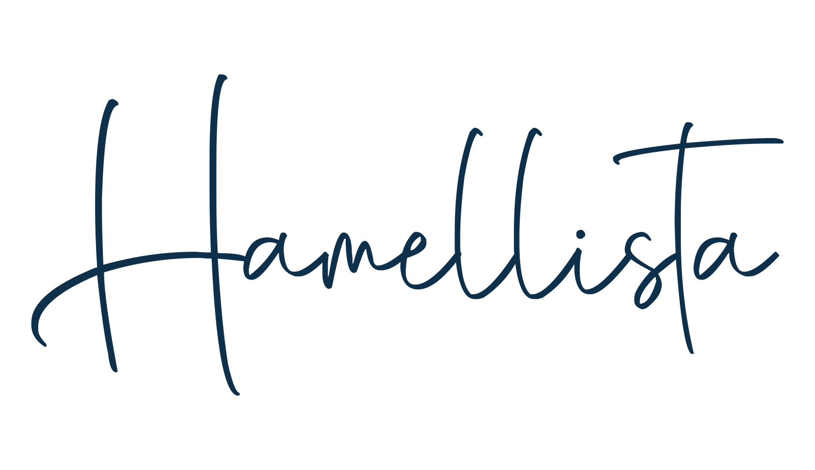 Hamellista, handwriting font preview