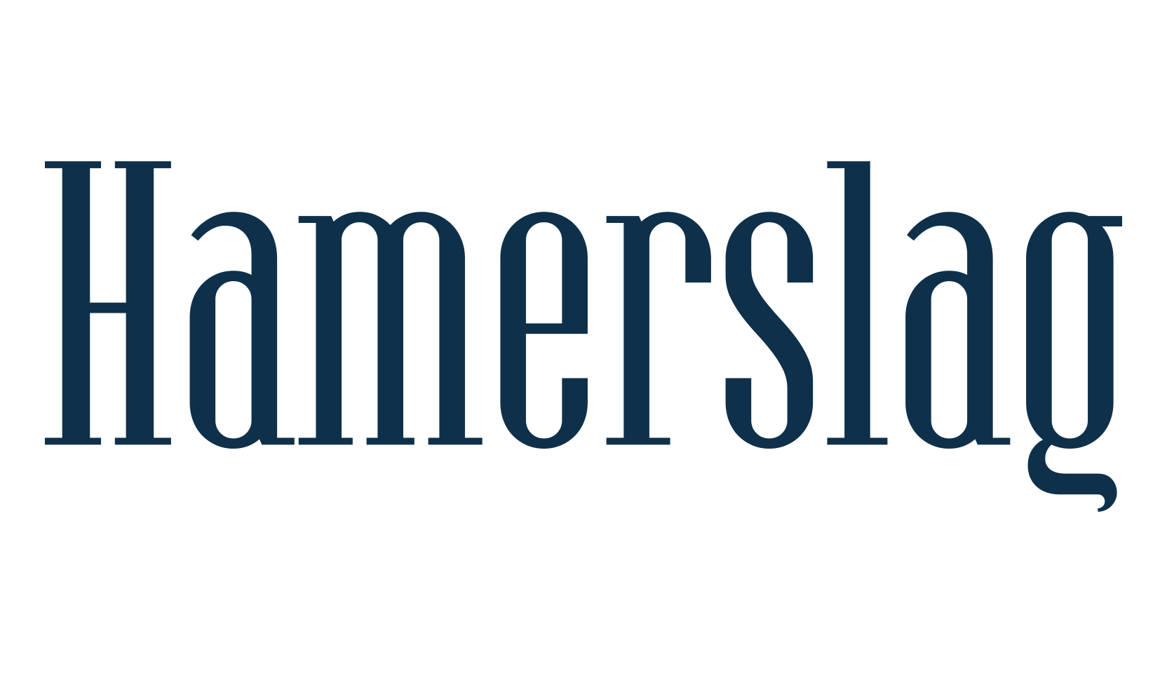 Hamerslag, basic serif font preview