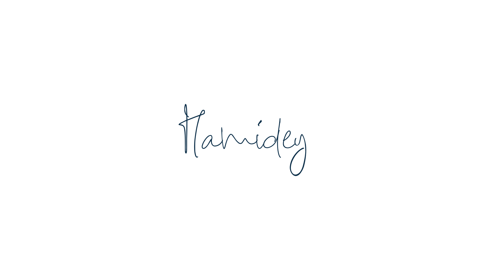 Hamidey, handwriting font preview