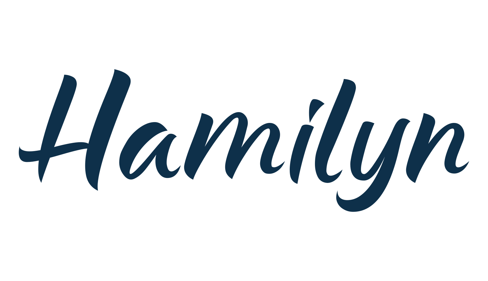Hamilyn, script brush fancy decorative calligraphy font preview