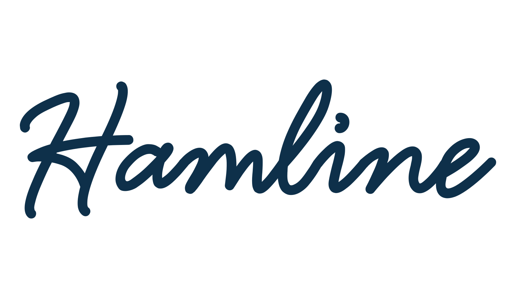 Hamline, script handwritten fancy decorative calligraphy font preview