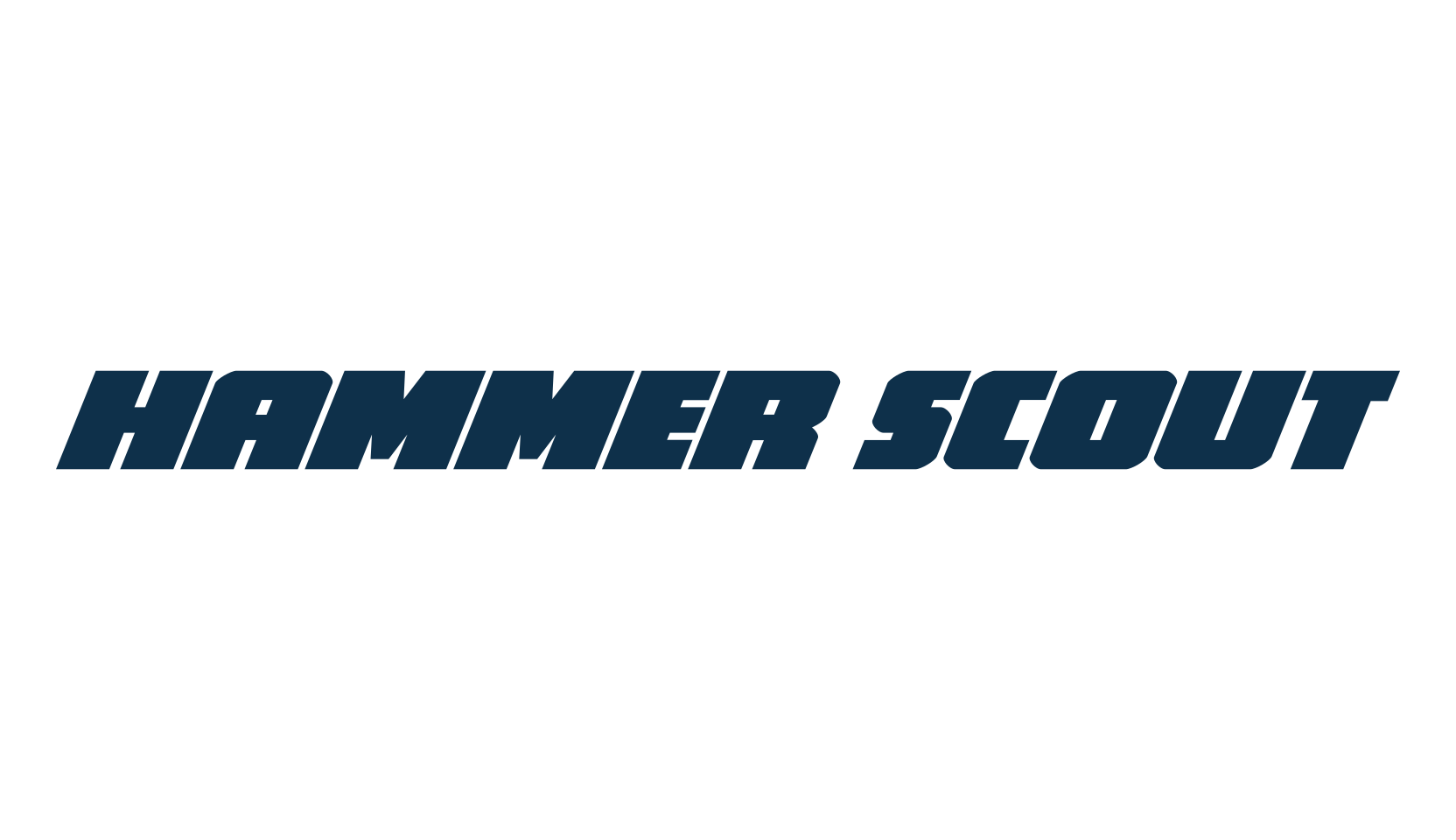 Hammer Scout, sci-fi font preview