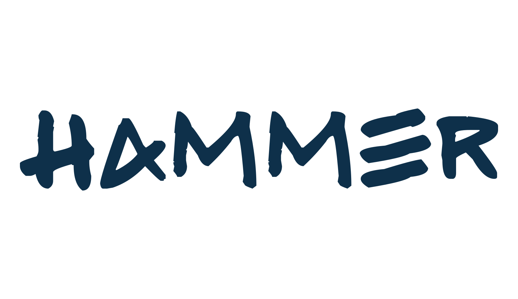 Hammer, handwriting font preview