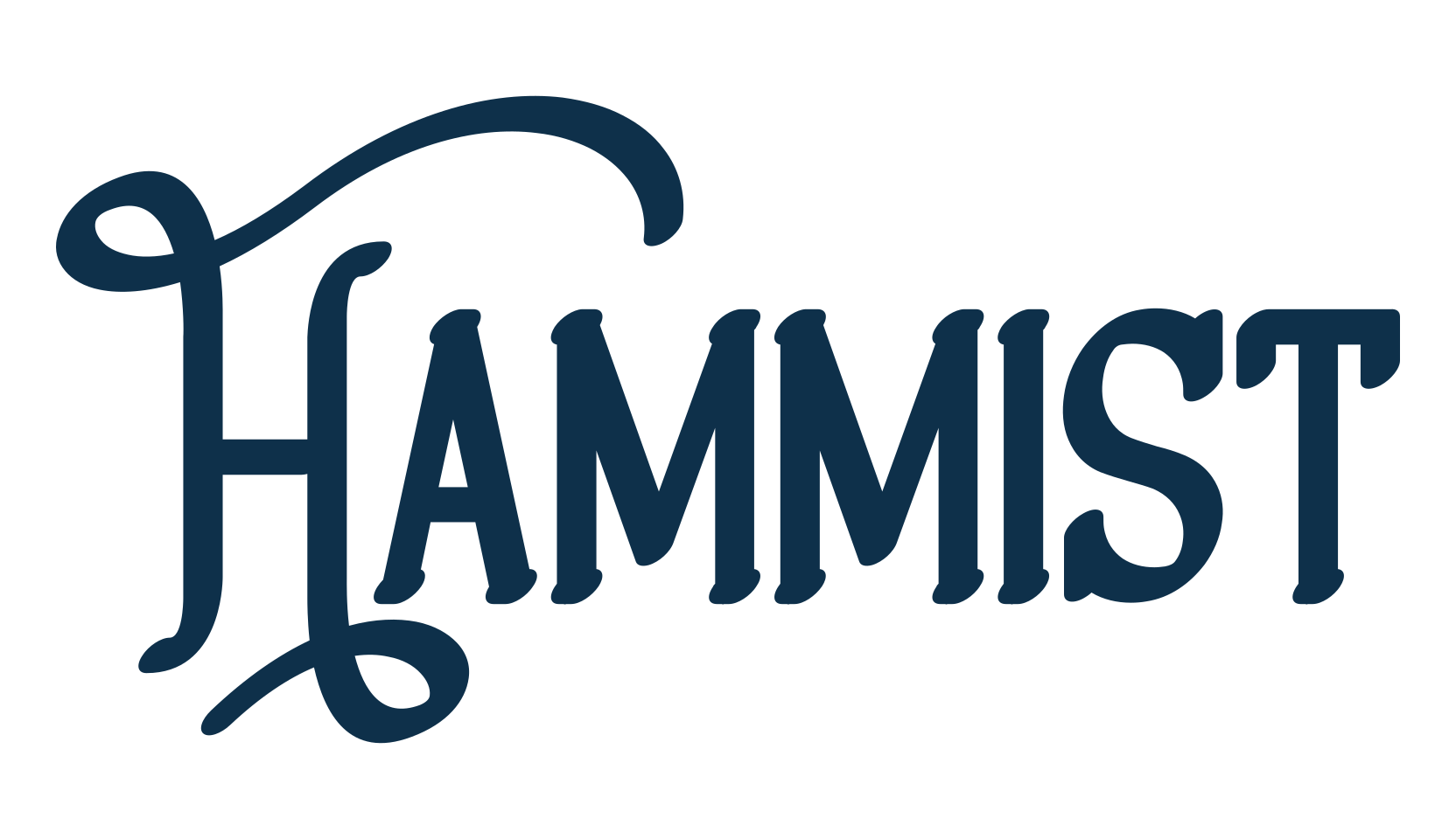 Hammist, fancy decorative font preview
