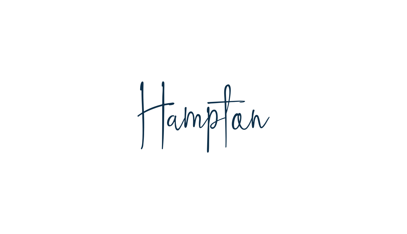 Hampton, script handwritten fancy decorative calligraphy font preview