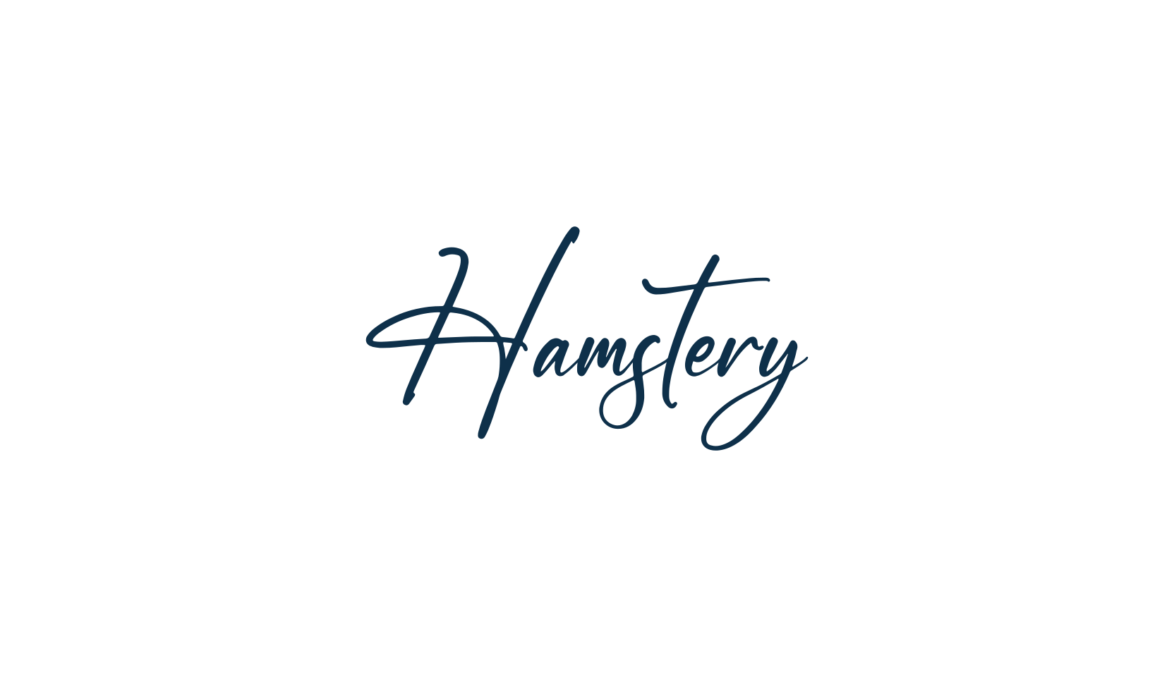Hamstery, script handwritten fancy decorative calligraphy font preview
