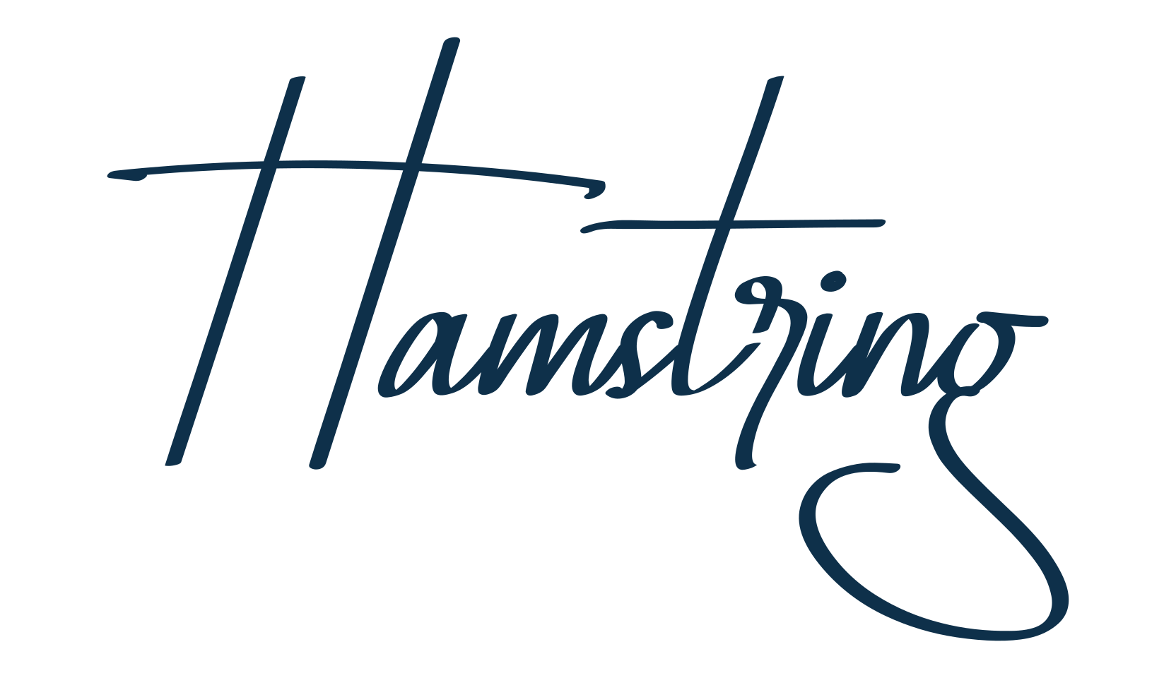 Hamstring, handwriting font preview