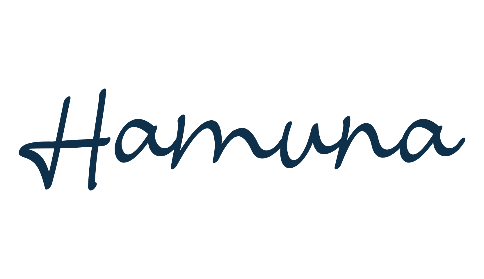Hamuna, script handwritten fancy decorative calligraphy font preview