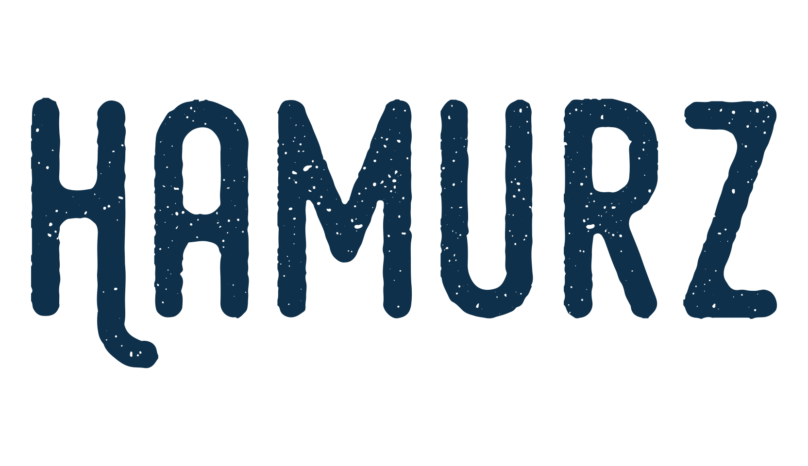 Hamurz, eroded font preview