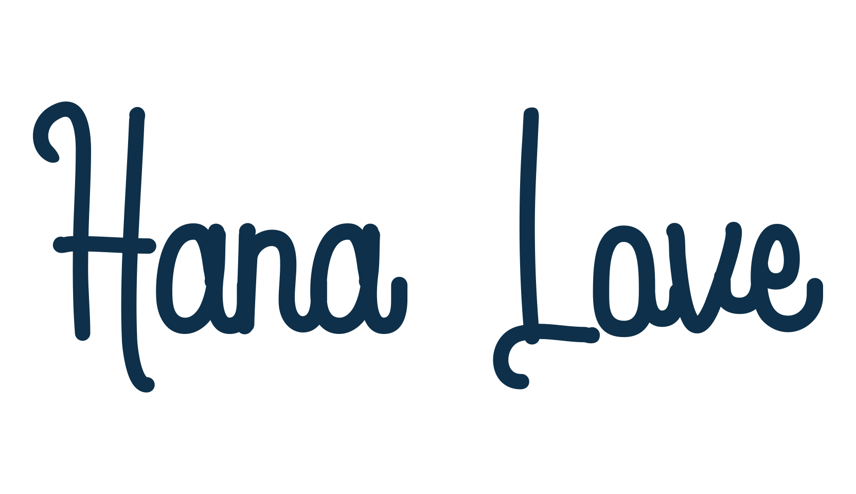 Hana Love, fancy decorative font preview