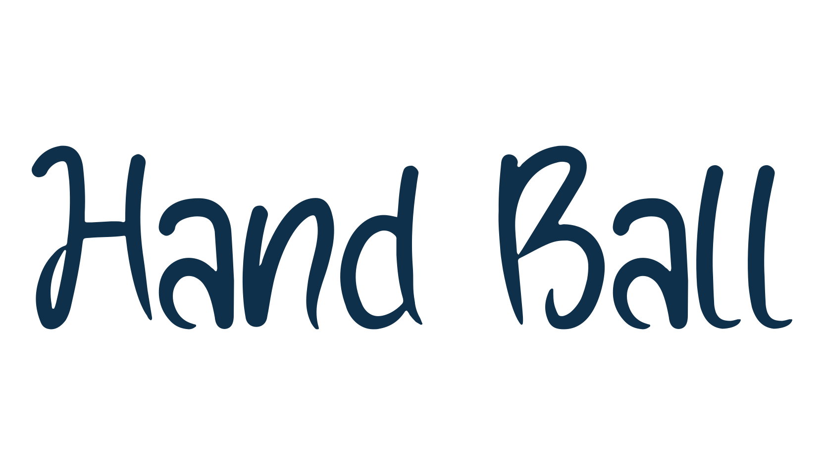Hand Ball, display market font preview