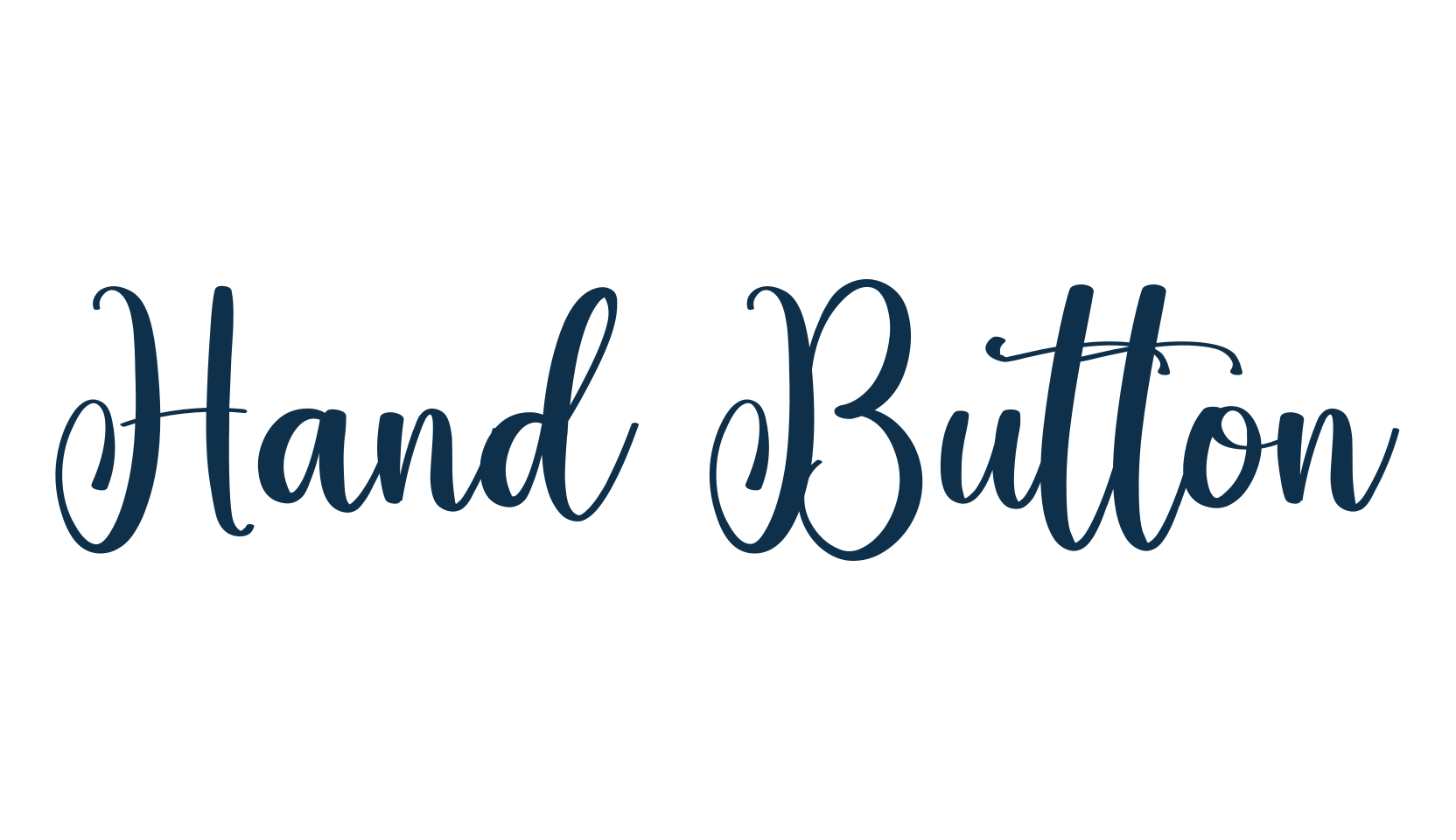 Hand Button, script calligraphy fancy decorative font preview