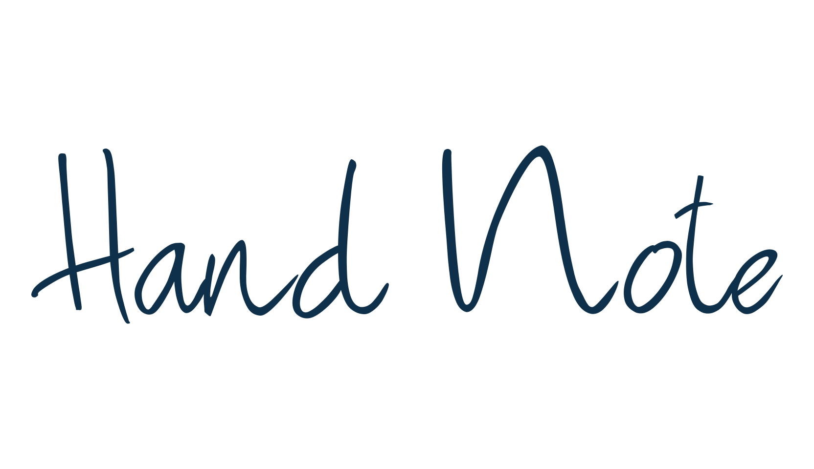 Hand Note, script handwritten fancy decorative calligraphy font preview