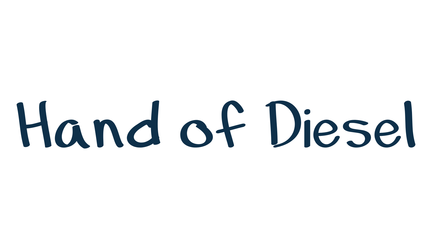 Hand of Diesel, script handwritten fancy decorative calligraphy font preview