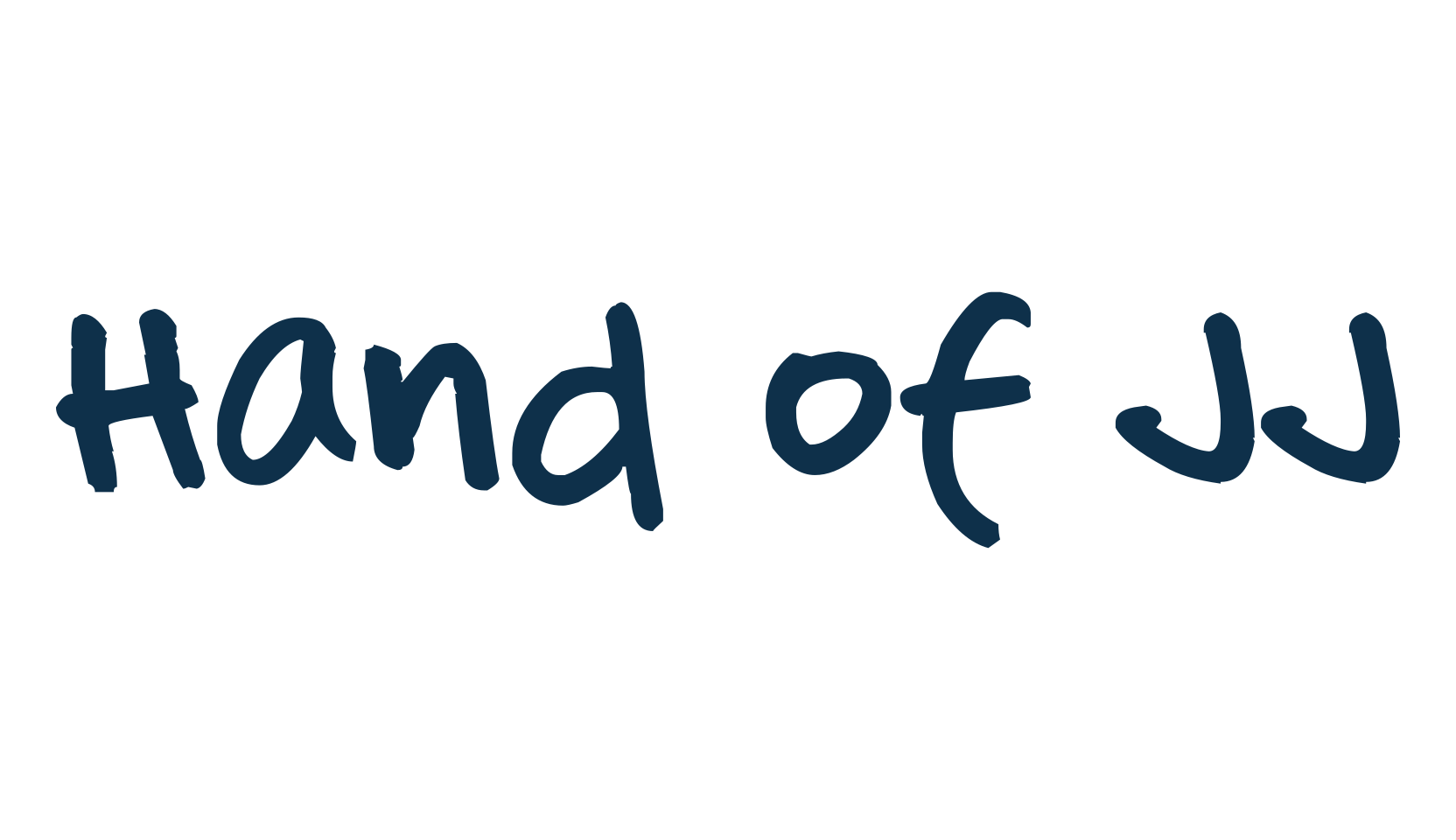Hand of JJ, script handwritten fancy decorative calligraphy font preview