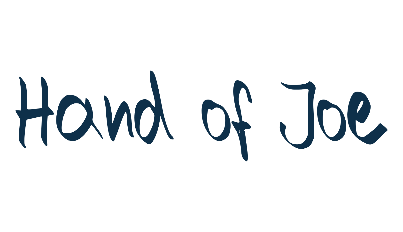 Hand of Joe, script handwritten fancy decorative calligraphy font preview