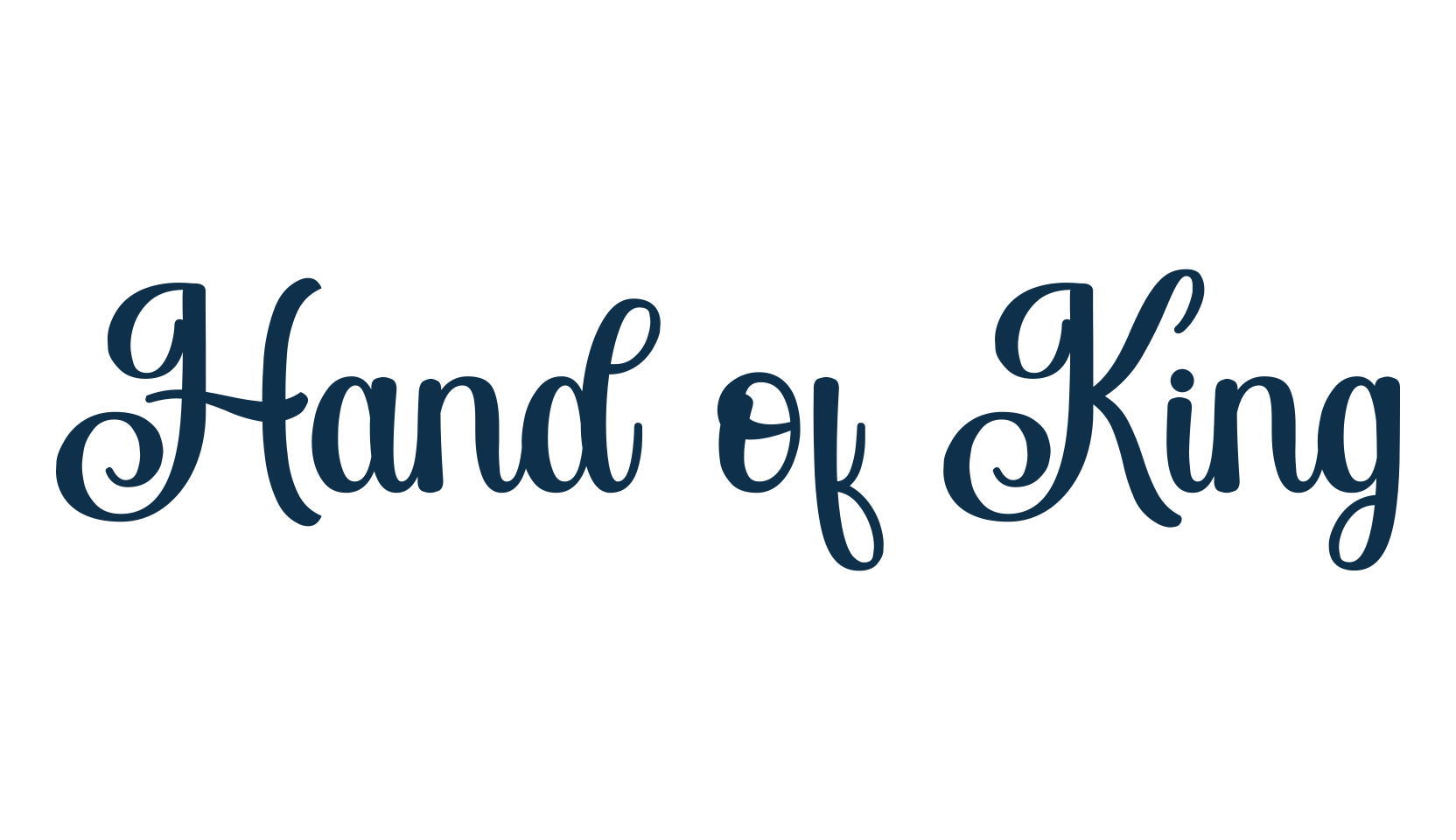 Hand of King, display market font preview