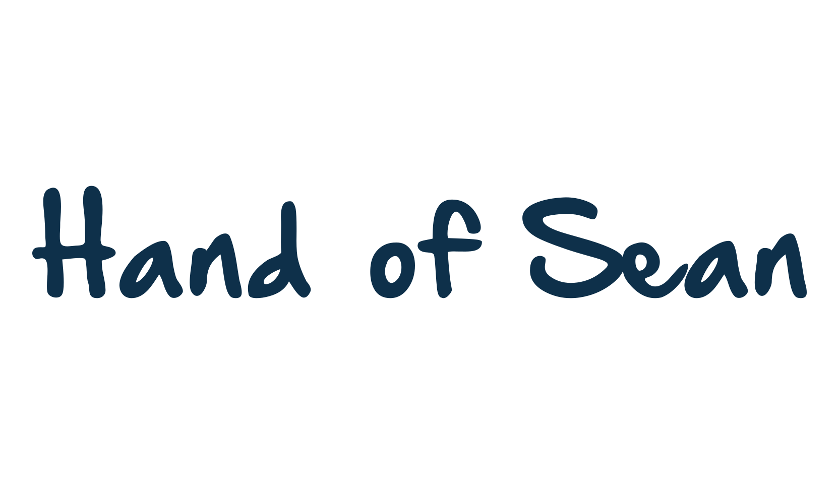 Hand of Sean, script handwritten fancy decorative calligraphy font preview