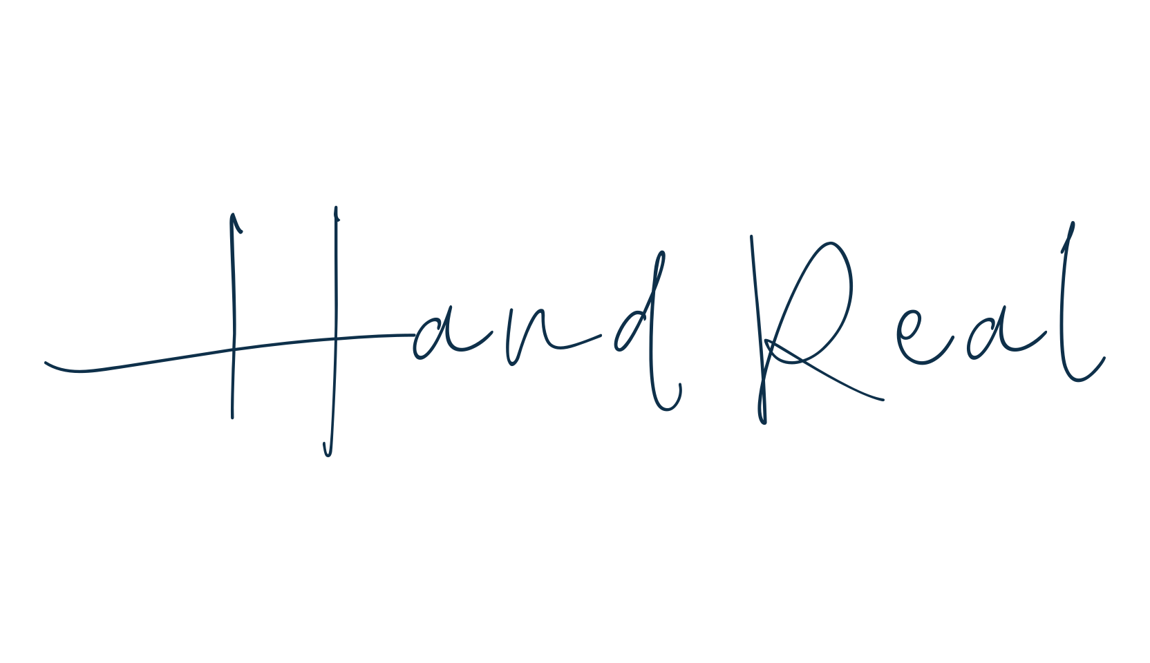 Hand Real, script handwritten fancy decorative calligraphy font preview