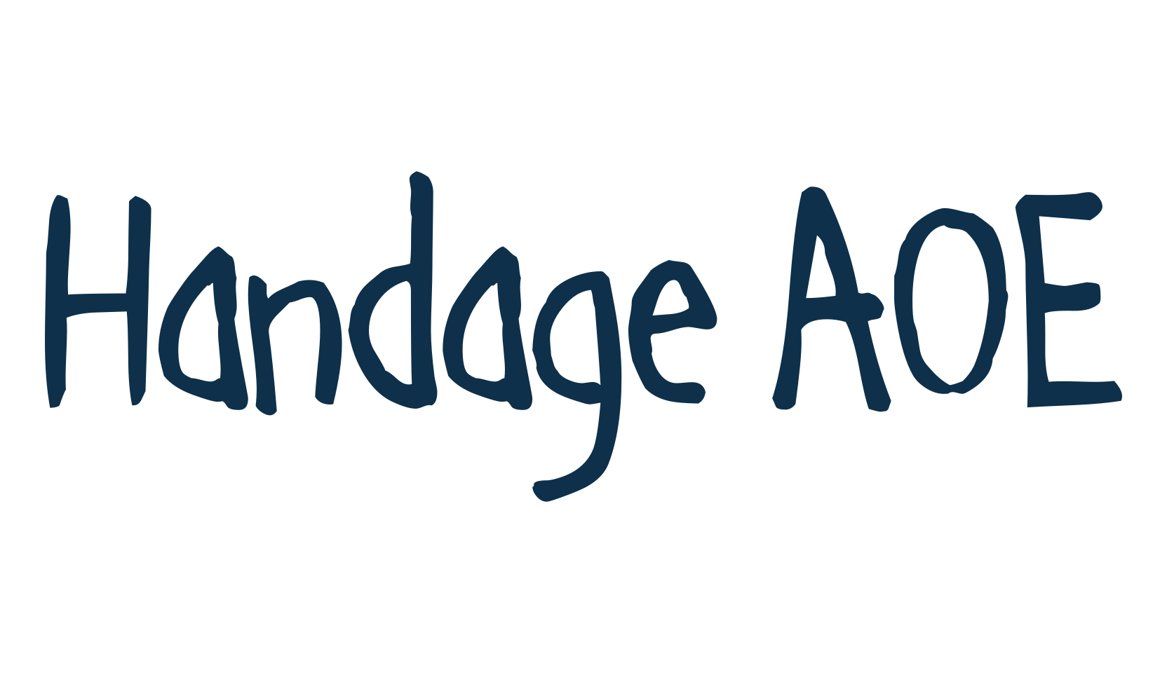 Handage AOE, script handwritten fancy decorative calligraphy font preview