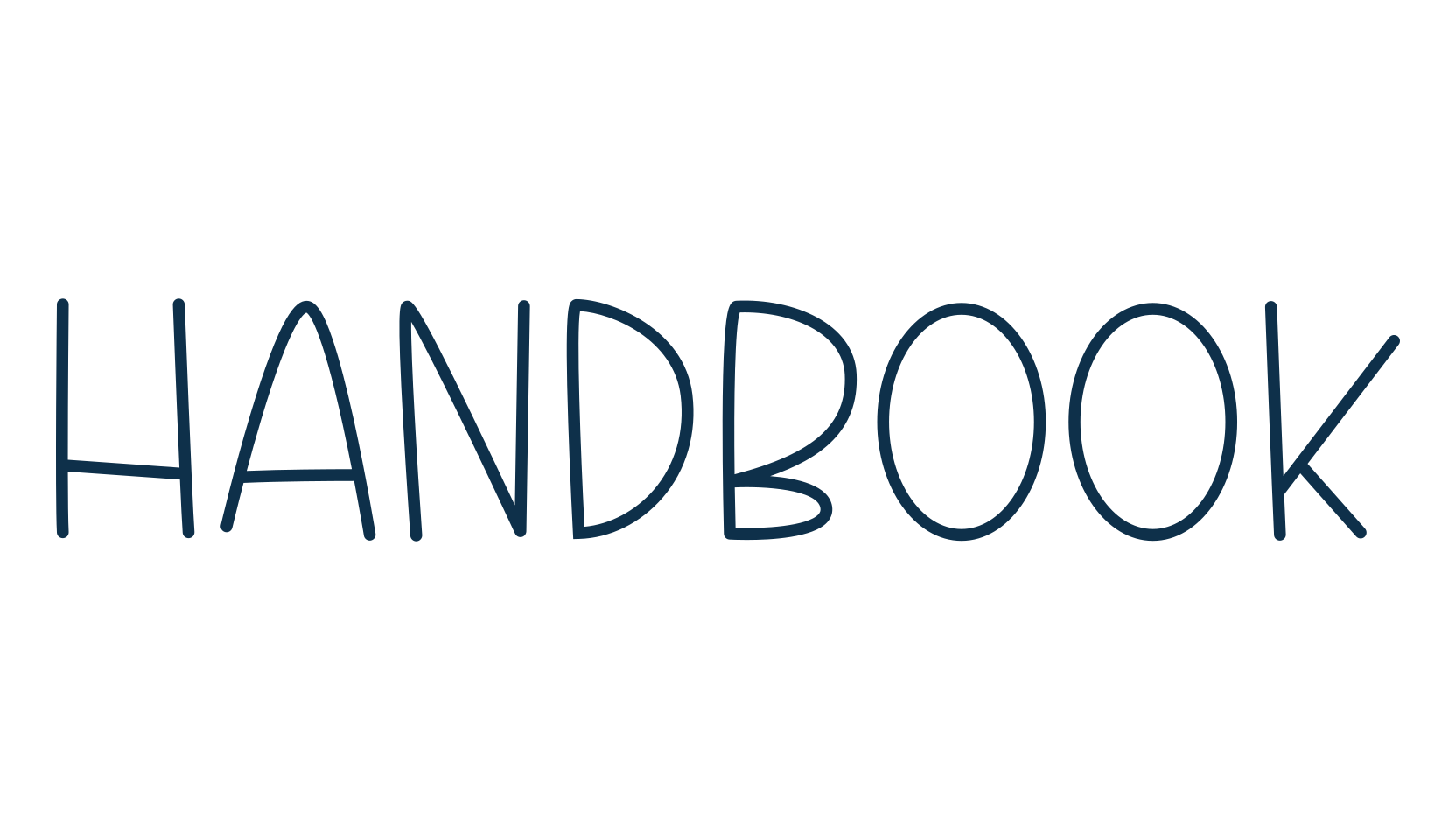 Handbook, script handwritten fancy decorative calligraphy font preview