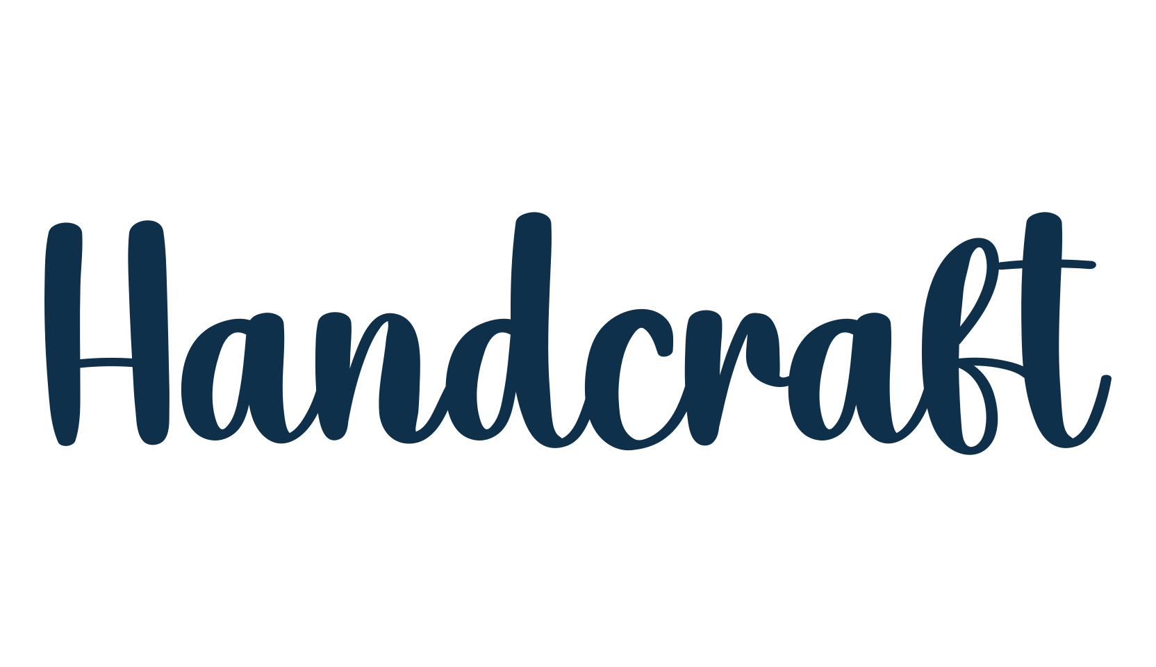 Handcraft, fancy decorative font preview