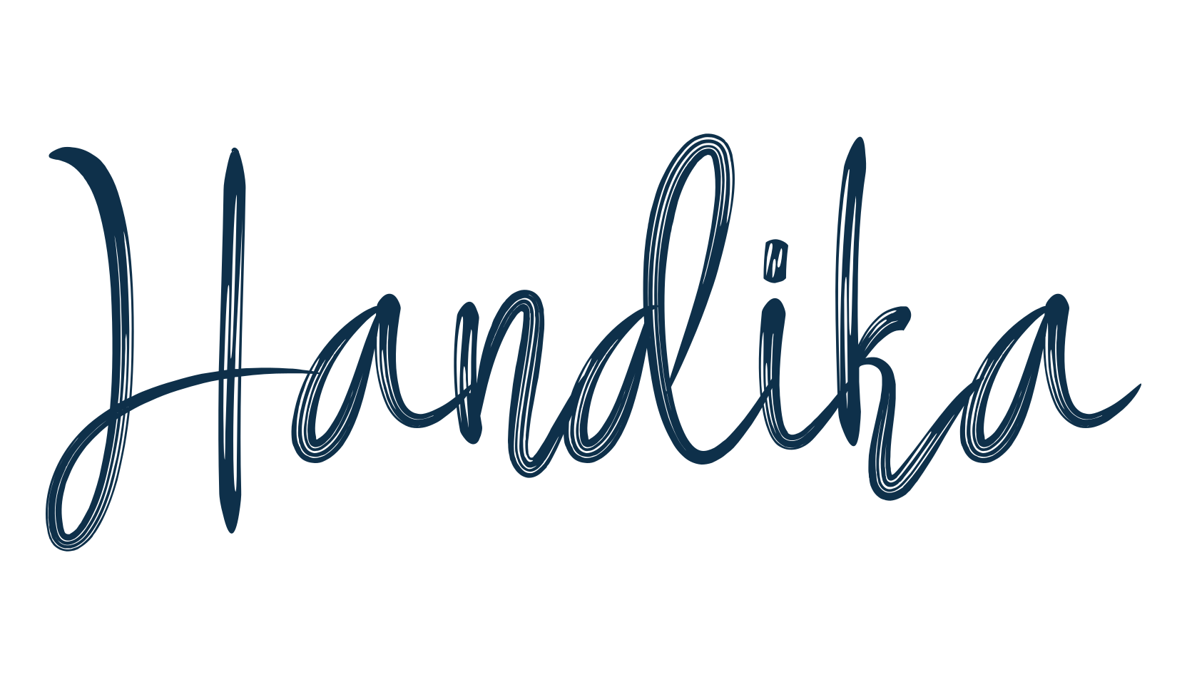 Handika, script brush fancy decorative calligraphy font preview
