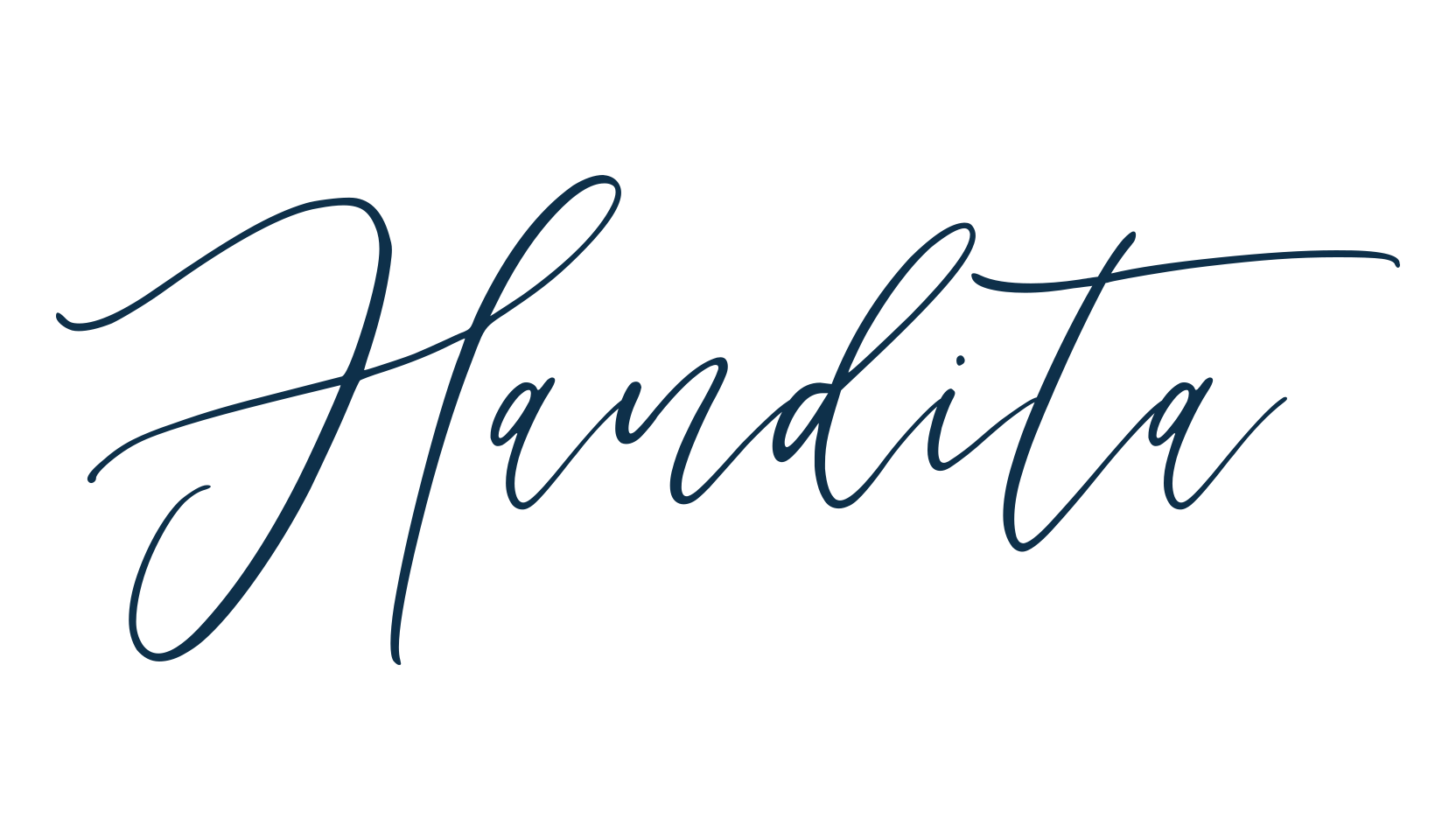 Handita, calligraphy font preview