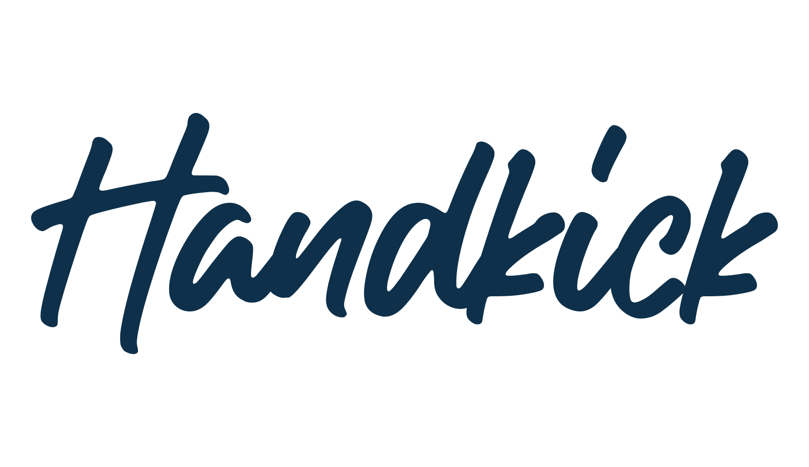 Handkick, script handwritten fancy decorative calligraphy font preview