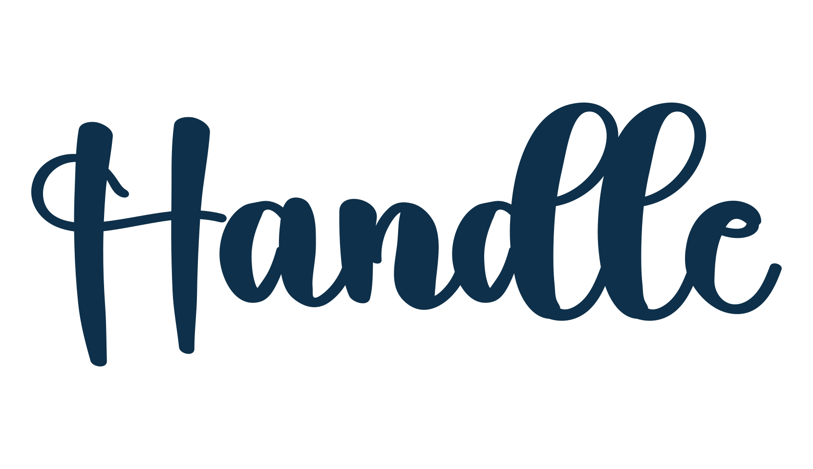 Handle (handle-2), fancy decorative font preview