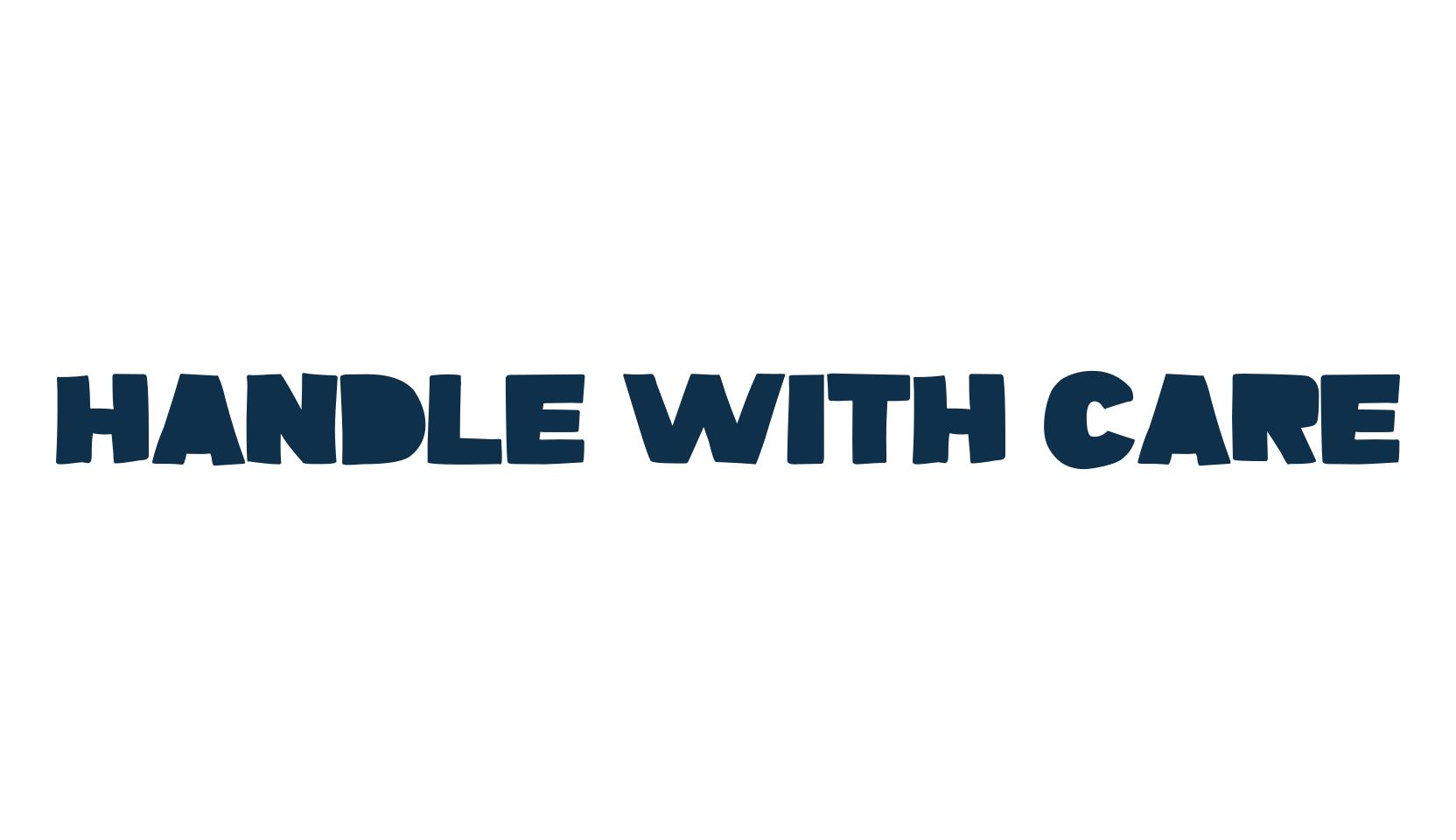 Handle With Care, fancy cartoon decorative font preview