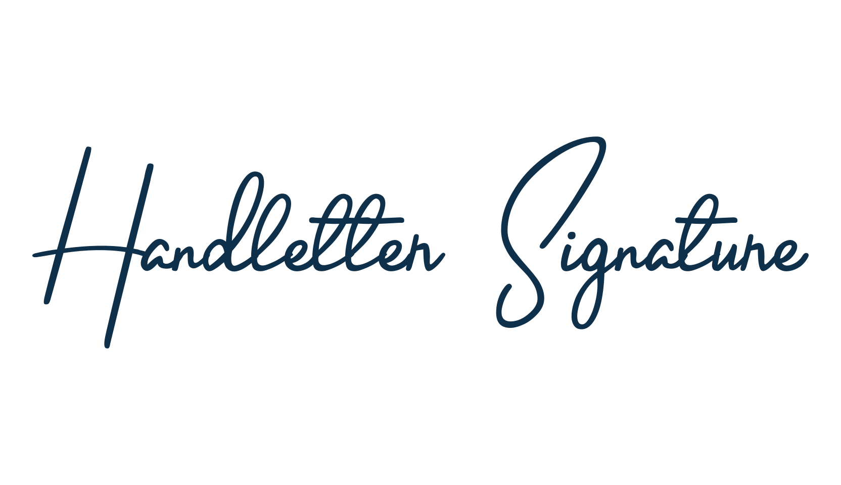 Handletter Signature, handwriting font preview