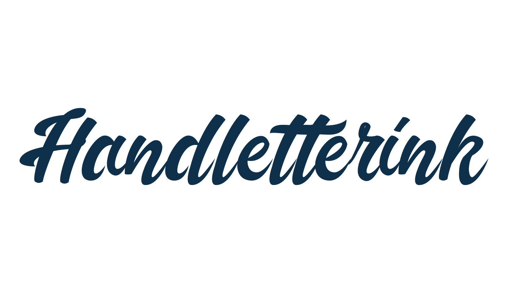 Handletterink, calligraphy font preview