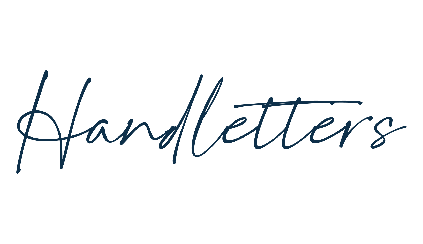 Handletters, script handwritten fancy decorative calligraphy font preview